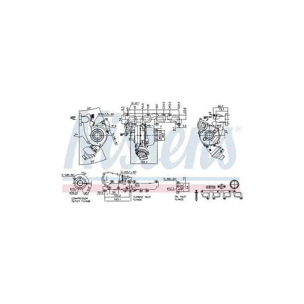 Compresor,sistem de supraalimentare NISSENS 93076