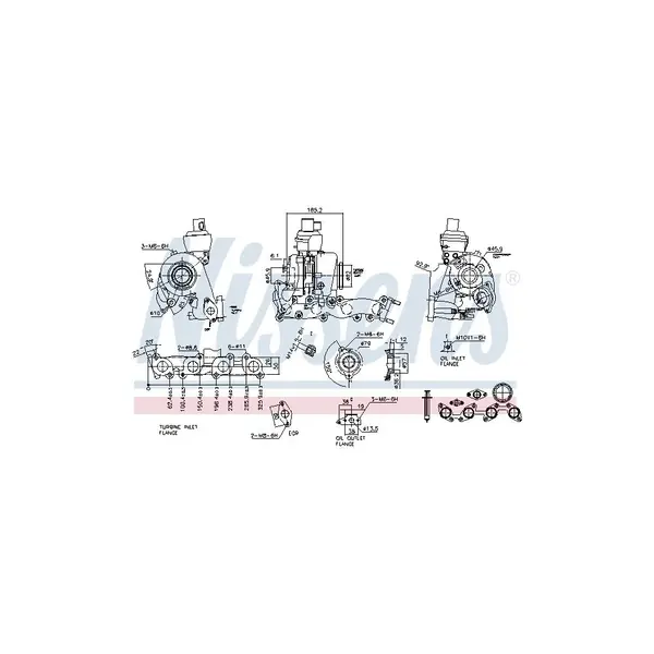 Compresor,sistem de supraalimentare NISSENS 93079