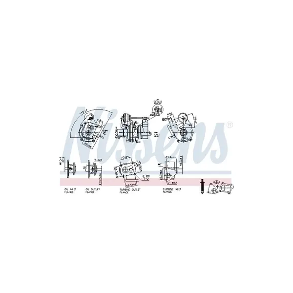 Compresor,sistem de supraalimentare NISSENS 93087