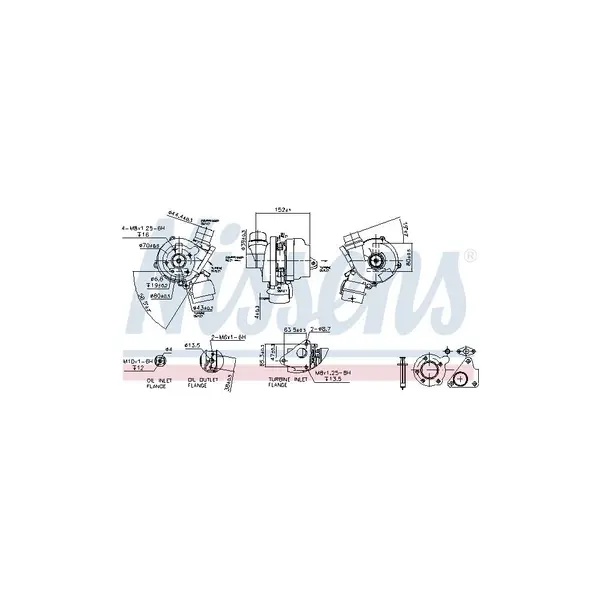 Compresor,sistem de supraalimentare NISSENS 93089