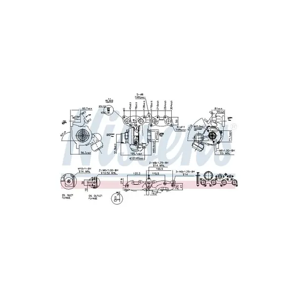 Compresor,sistem de supraalimentare NISSENS 93135