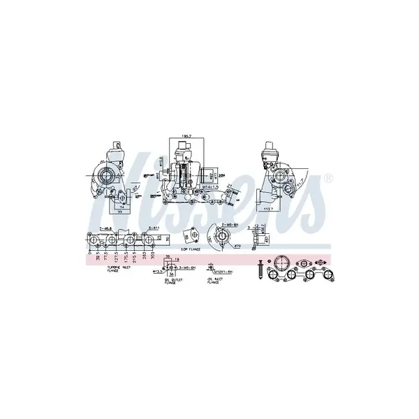 Compresor,sistem de supraalimentare NISSENS 93168