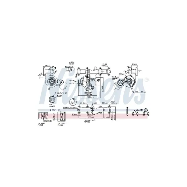 Compresor,sistem de supraalimentare NISSENS 93172