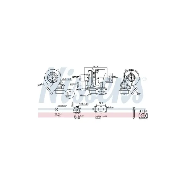 Compresor,sistem de supraalimentare NISSENS 93202