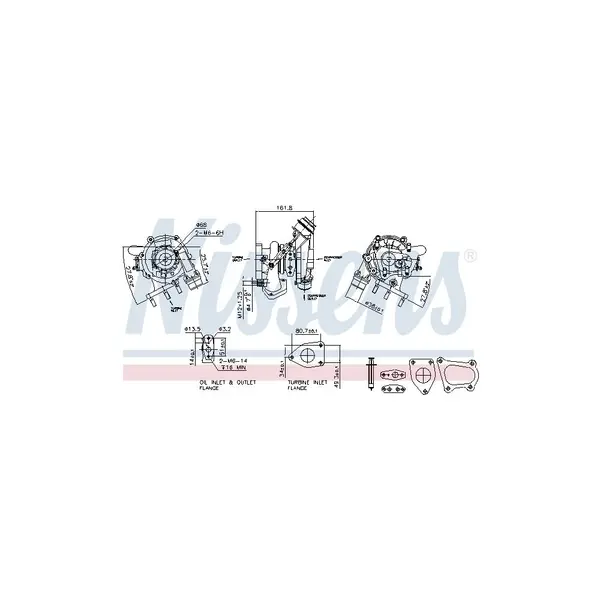 Compresor,sistem de supraalimentare NISSENS 93233
