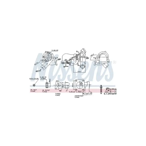 Compresor,sistem de supraalimentare NISSENS 93251