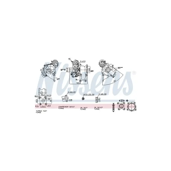 Compresor,sistem de supraalimentare NISSENS 93278