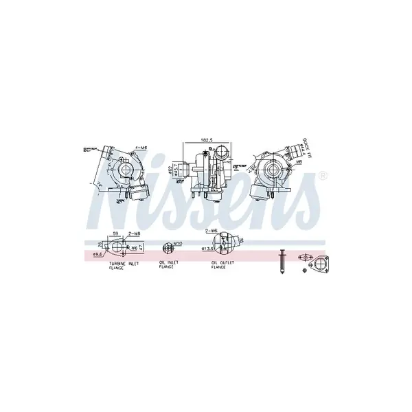 Compresor,sistem de supraalimentare NISSENS 93450