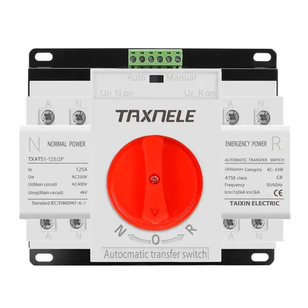 Comutator automat de transfer ATS monofazat - Taxnele TXATS1-125A-2P