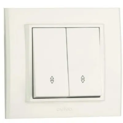 Comutator Cap Scara ST Grano Nat Ovivo OV00007, 16A, 250V, IP20, alb