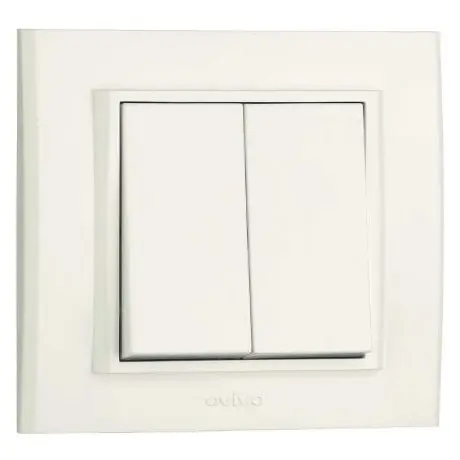 Comutator ST Mina Ovivo OV00422 10A, 250V. IP20, natural alb