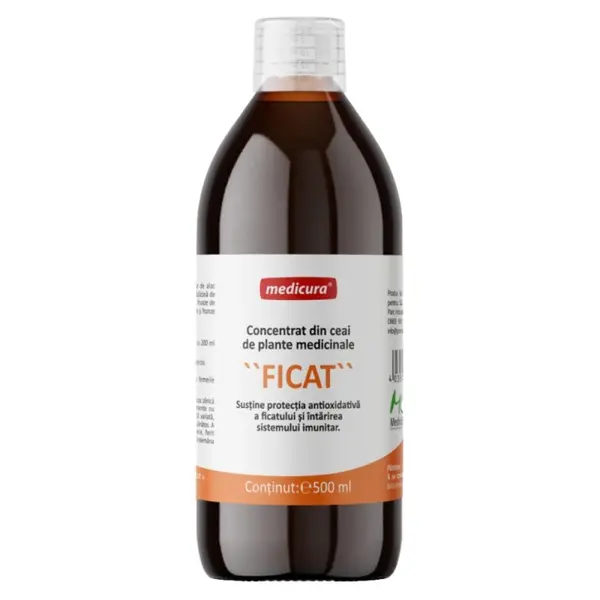 Concentrat din Plante Medicinale pentru Ficat Medicura, 500 ml
