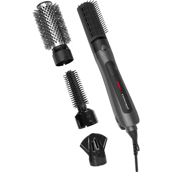 Concept Perie cu aer cald Concept KF1325, 4 in 1 2 nivele de temperatura, functie aer rece, 4 accesorii, 20mm,30mm, perie plata si concentrator