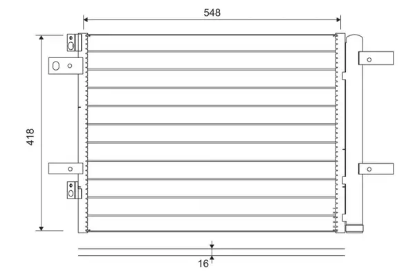 Condensator A C (cu uscator) potrivit CITROEN C4 GRAND PICASSO II, C4 PICASSO II, C4 SPACETOURER, GRAND C4 SPACETOURER, JUMPY III, SPACETOURER; FIAT SCUDO; OPEL GRANDLAND GRANDLAND X 1.2-Electric 02