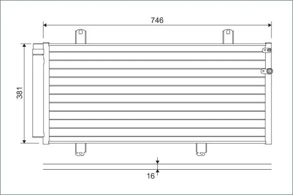 Condensator climatizare (cu uscator) potrivit LEXUS ES; TOYOTA CAMRY, VENZA 2.4 2.7 3.5 01.06-11.16