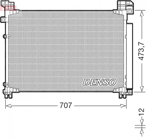 Condensator climatizare (cu uscator) potrivit LEXUS RX 2.0 3.5 3.5H 10.15-