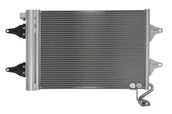 Condensator climatizare (cu uscator) potrivit SEAT CORDOBA, IBIZA III; SKODA FABIA I, FABIA I PRAKTIK, FABIA II, ROOMSTER, ROOMSTER PRAKTIK; VW FOX, POLO IV, POLO VIVO 1.0-2.0 08.99-