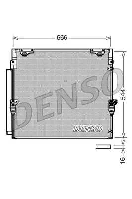 Condensator climatizare (cu uscator) potrivit TOYOTA LAND CRUISER 200 4.5D 4.6 4.7 09.07-