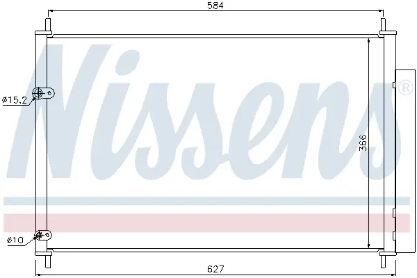 Condensator, climatizare NISSENS 940037