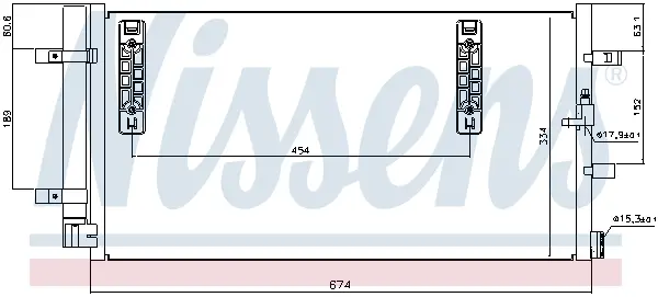 Condensator, climatizare NISSENS 940042