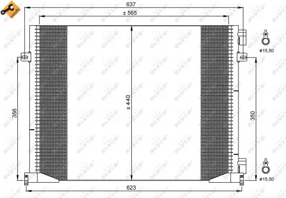 Condensator, climatizare NRF 35914