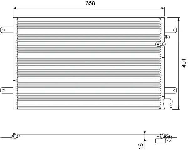 Condensator, climatizare VALEO 814004