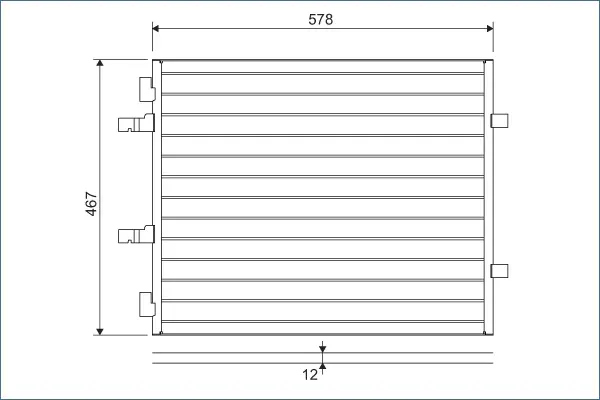 Condensator, climatizare VALEO 814172