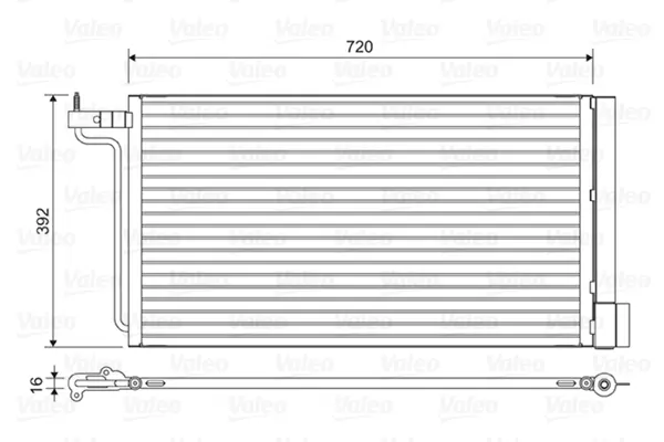 Condensator, climatizare VALEO 814177