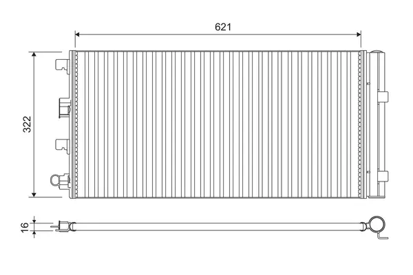 Condensator, climatizare VALEO 814178
