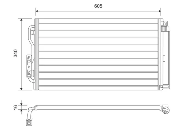 Condensator, climatizare VALEO 814191