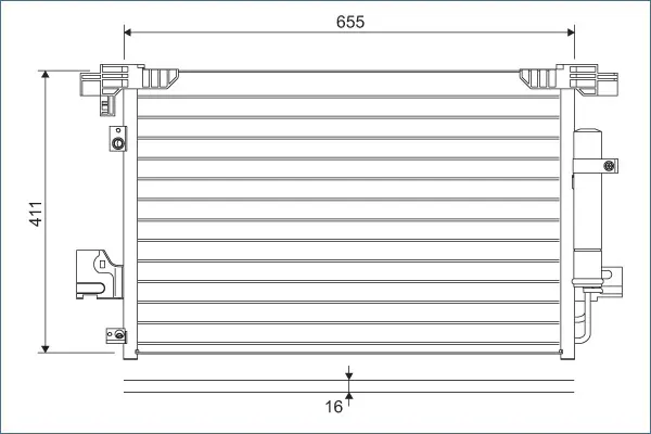 Condensator, climatizare VALEO 814315