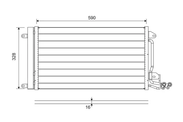 Condensator, climatizare VALEO 814364