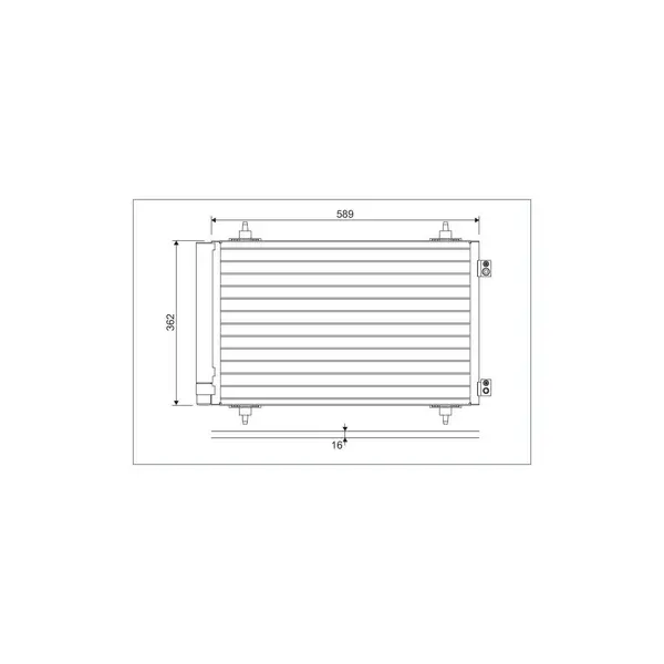 Condensator, climatizare VALEO 814366