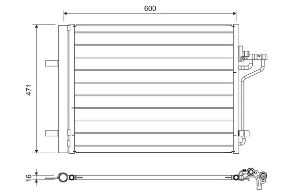 Condensator, climatizare VALEO 814390