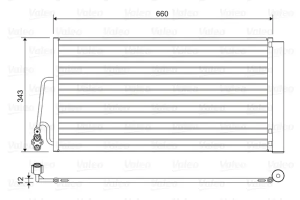 Condensator, climatizare VALEO 814409