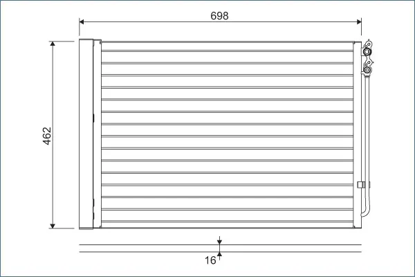 Condensator, climatizare VALEO 814410