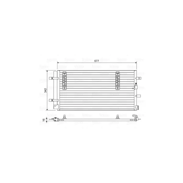 Condensator, climatizare VALEO 814419