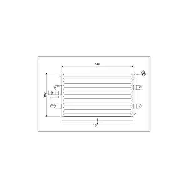 Condensator, climatizare VALEO 817244