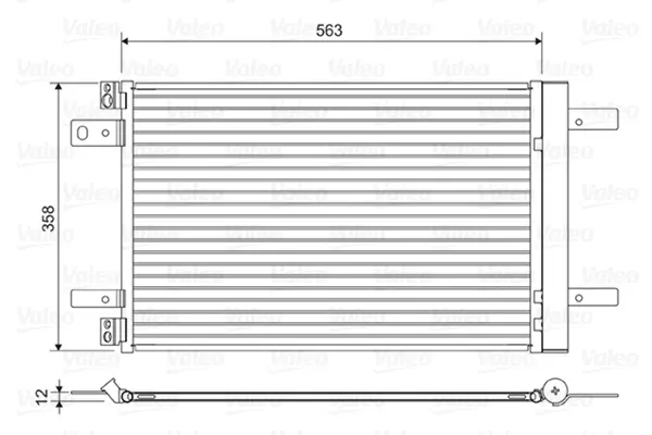 Condensator, climatizare VALEO 822550