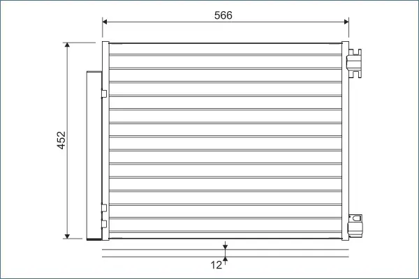 Condensator, climatizare VALEO 822569