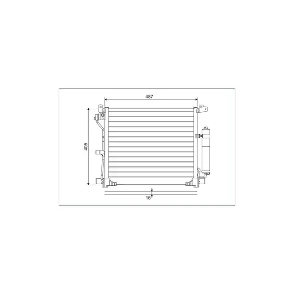 Condensator, climatizare VALEO 822579
