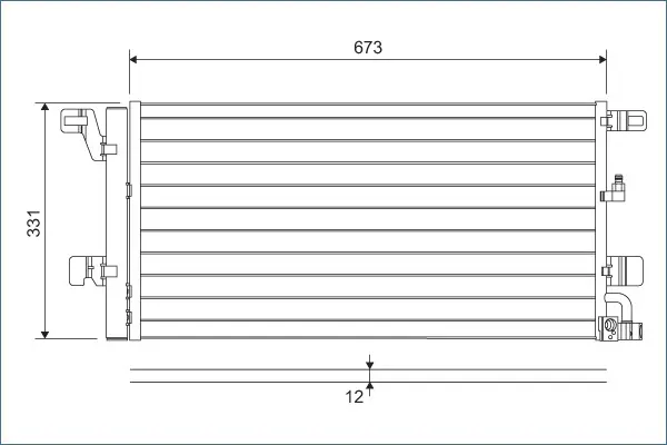 Condensator, climatizare VALEO 822596