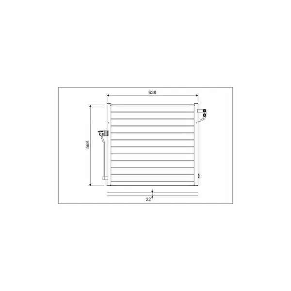 Condensator, climatizare VALEO 822623