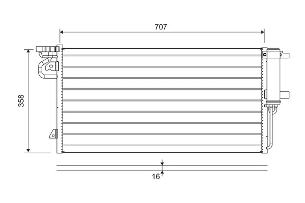 Condensator, climatizare VALEO 822690