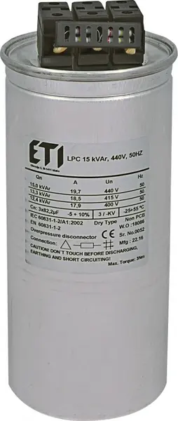 condensator lpc 15 kvar, 440v, 50hz 004656762