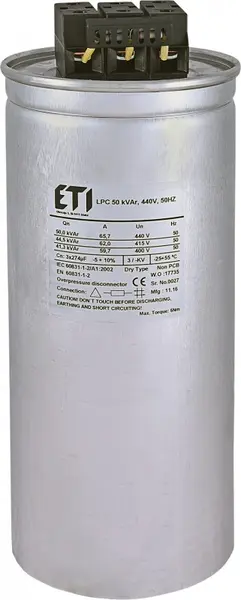 condensator lpc 50 kvar, 440v, 50hz 004656767