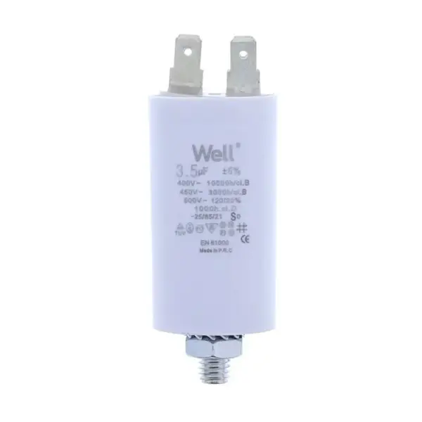 Condensator pornire motor 400V 3.5uF cu pin, Well