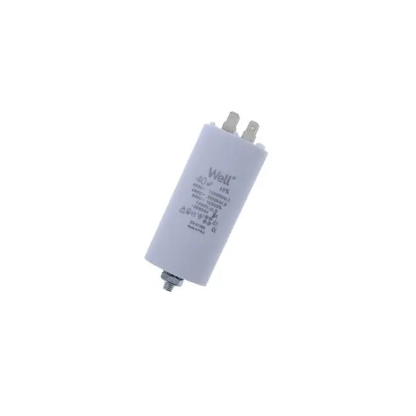 Condensator pornire motor 400V 40uF cu pin, Well