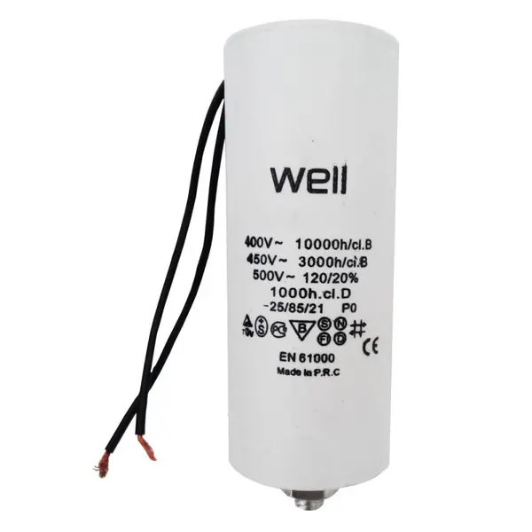 Condensator Pornire Motor 400V 5uf cu Fir, Well