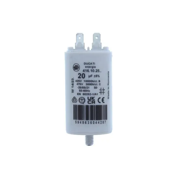 Condensator pornire motor 425V 20uF cu pin, Ducati Energia